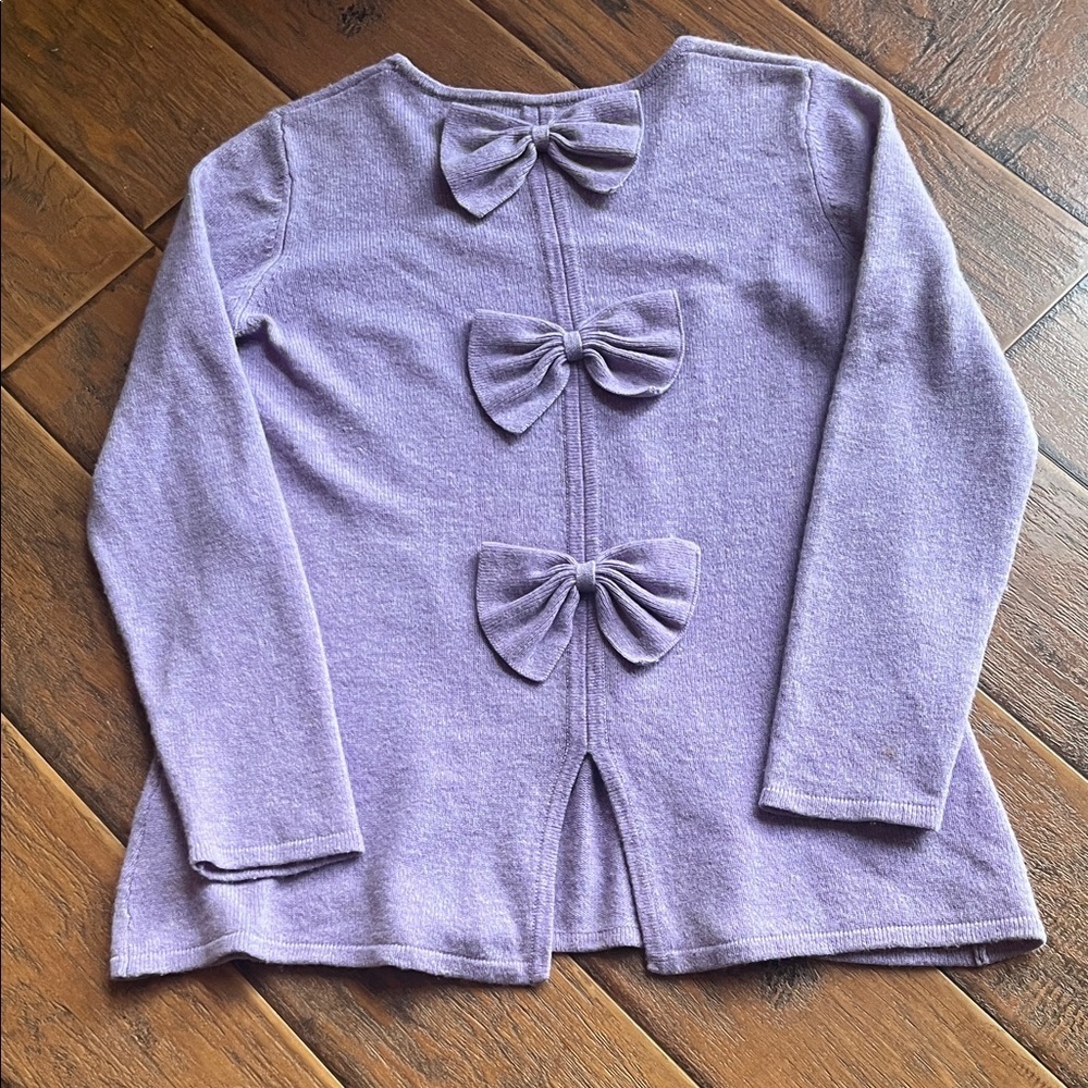 100% Cashmere Claudia Nichole Lavender Crew Neck Sweater -Size Large - Picture 6 of 9